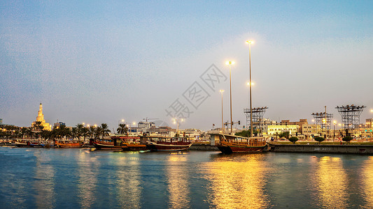 卡塔尔海湾传统帆船图片