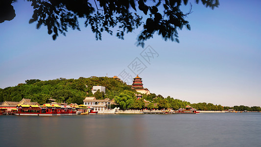 北京颐和园湖泊图片
