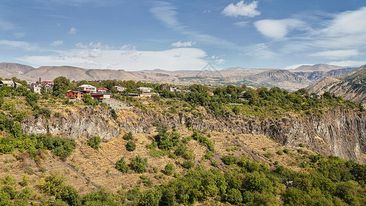 亚美尼亚埃里温山地自然景观高清图片