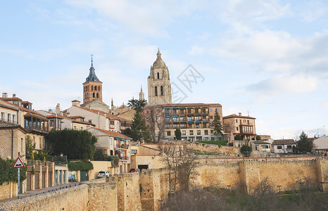 西班牙塞戈维亚古城高清图片