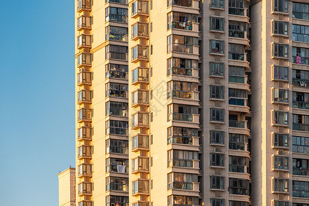 小区高层住宅局部背景图片