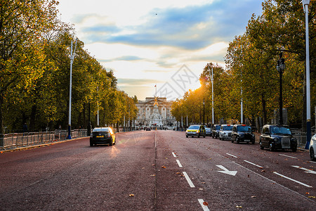 白金汉宫守卫英国伦敦白金汉宫路背景