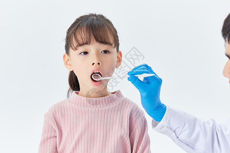 口腔科医生儿童体检口腔检查背景