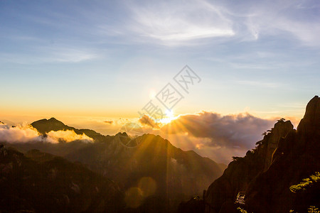 黄山自然风光背景图片