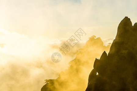 黄山自然风光背景图片