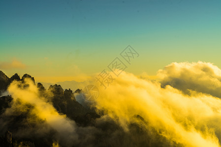 黄山自然风光背景图片
