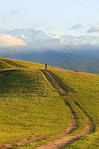 吉尔吉斯坦吉尔吉斯斯坦自然风光背景
