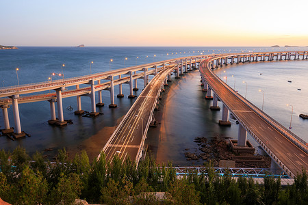 辽宁省大连市星海湾大桥背景