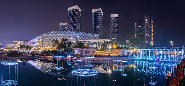 深圳南山海上世界夜景高清图片