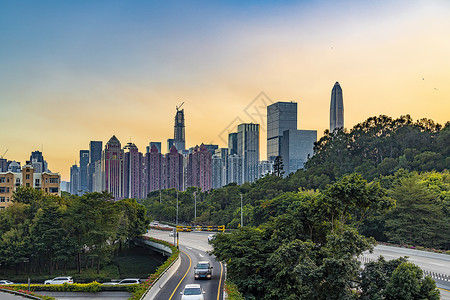 深圳节奏快的城市背景图片