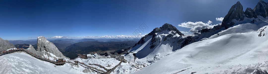 丽江市玉龙雪山背景