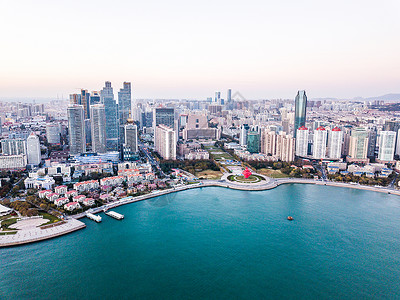 青岛海岸线山东白天海高清图片