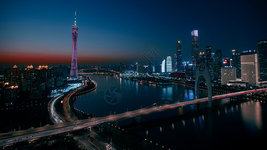 广州猎德大桥背景