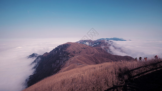 萍乡武功山背景