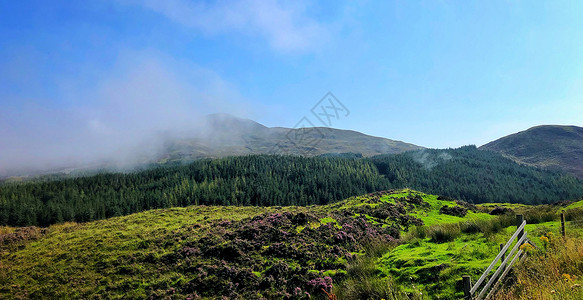 苏格兰高地A82公路自驾沿途风光背景图片