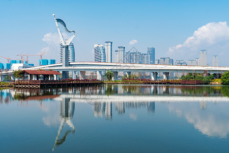 厦门博饼厦门园博苑景区风光背景