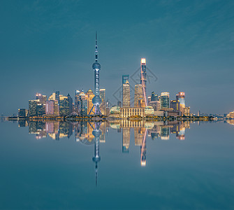 上海地平线上海陆家嘴夜景灯光背景