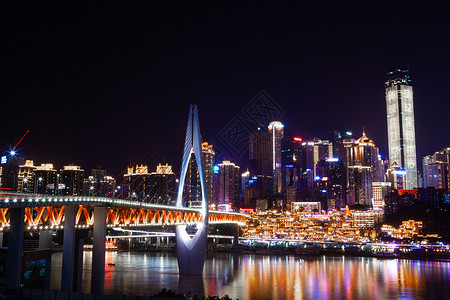 重庆洪崖洞夜景城市夜景高清图片素材