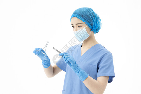 女性医生口罩手术服动手术图片