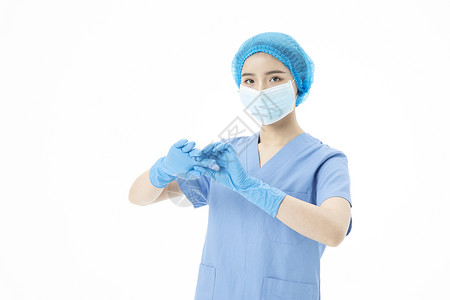 女性医生手术服手术形象图片