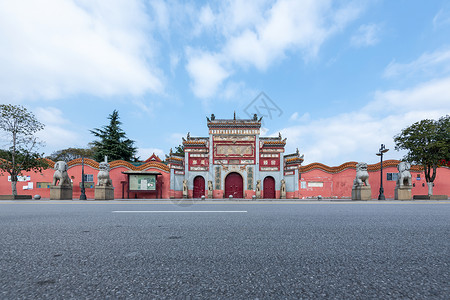 长沙古开福寺背景图片