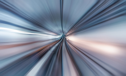 地铁轨道光影穿梭科技光线高清图片