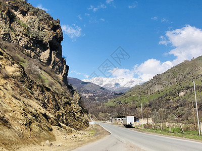 亚美尼亚沿途风景背景图片