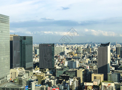 东京城市风光俯瞰全景图片
