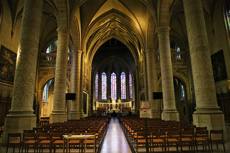 卢森堡圣母主教堂内景图片