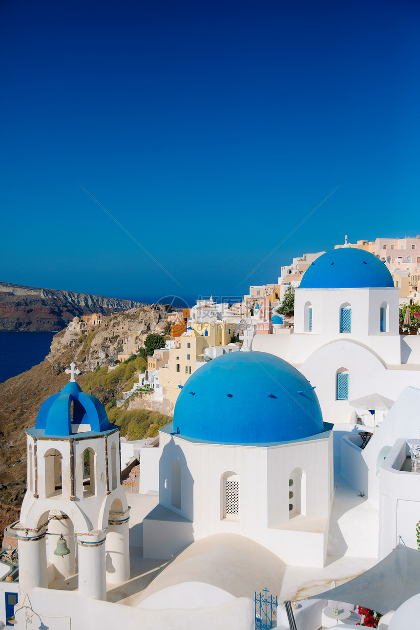 希腊圣托里尼爱情海风光图片