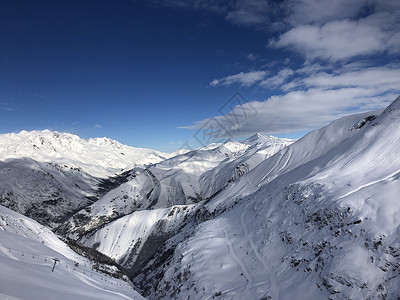 济南南部山区法国南部阿尔卑斯山区格勒诺布尔滑雪场背景