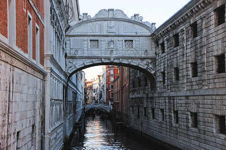 威尼斯桥威尼斯叹息桥背景