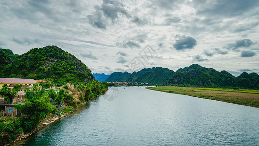 丰芽己榜越南丰芽喀斯特地貌背景