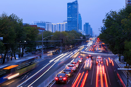 长的路北京市朝阳区道路车流俯视图背景