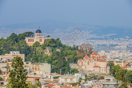 俯瞰希腊雅典图片