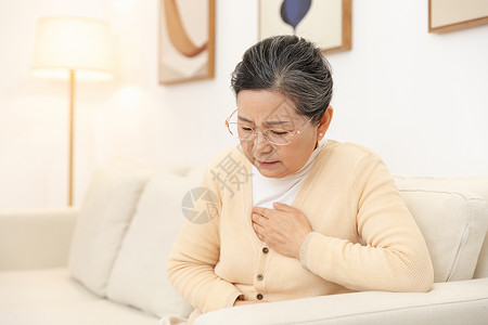 老年人心肌梗塞疼痛背景图片