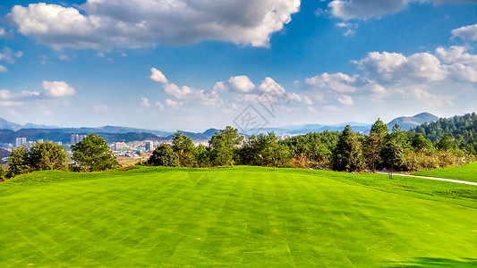 贵州独山高尔夫球场背景图片