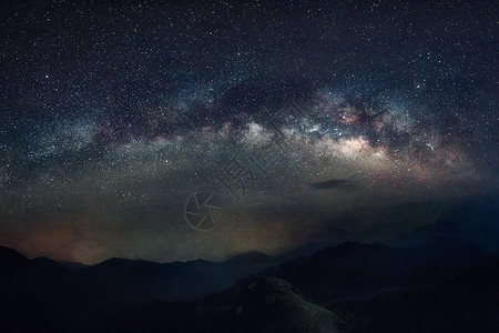 银河系图片广东第一高峰银河背景