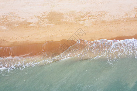 波沙海浪与沙滩背景