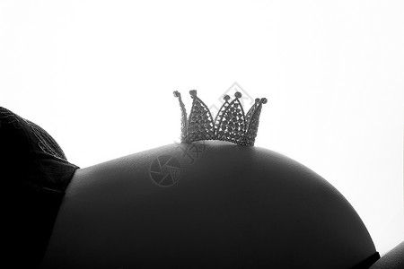 公主皇冠素材孕妇剪影写真背景