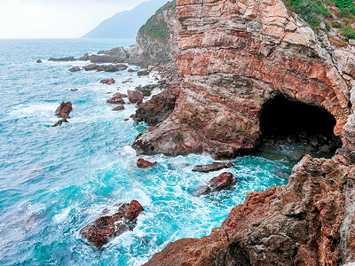 美人鱼墙画深圳杨梅坑风光背景