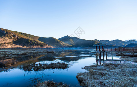 云南泸沽湖冬季风光图片