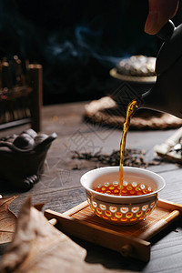 泡大红袍茶文化泡袋茶高清图片