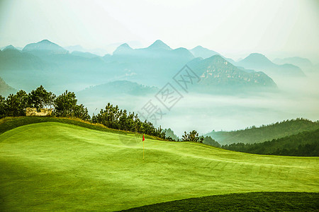 果岭贵州独山高尔夫球场背景