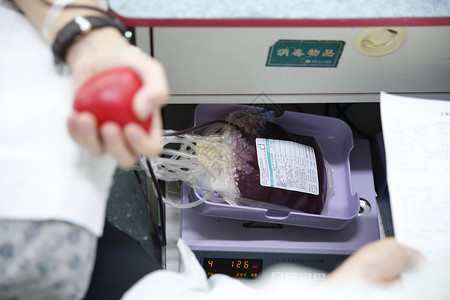 献血血浆创意献血车高清图片