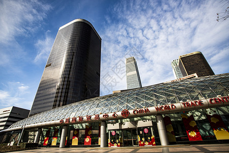 北京市朝阳区中国国际贸易中心背景图片