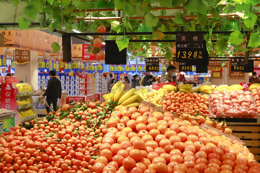 生鲜商超水果与应季蔬菜图片