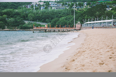 大角山海滨公园深圳大梅沙海滨公园背景