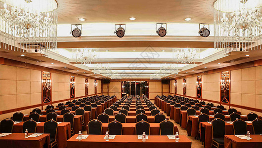 会议厅免企业会议室布置背景