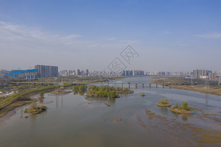 黄河支流渭河风光背景
